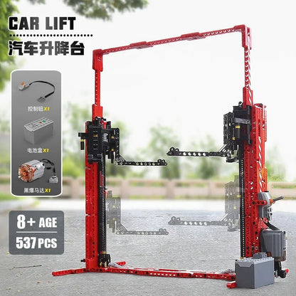 Mould King MOC Building Block Set: RC Motorized Car Lift 13053