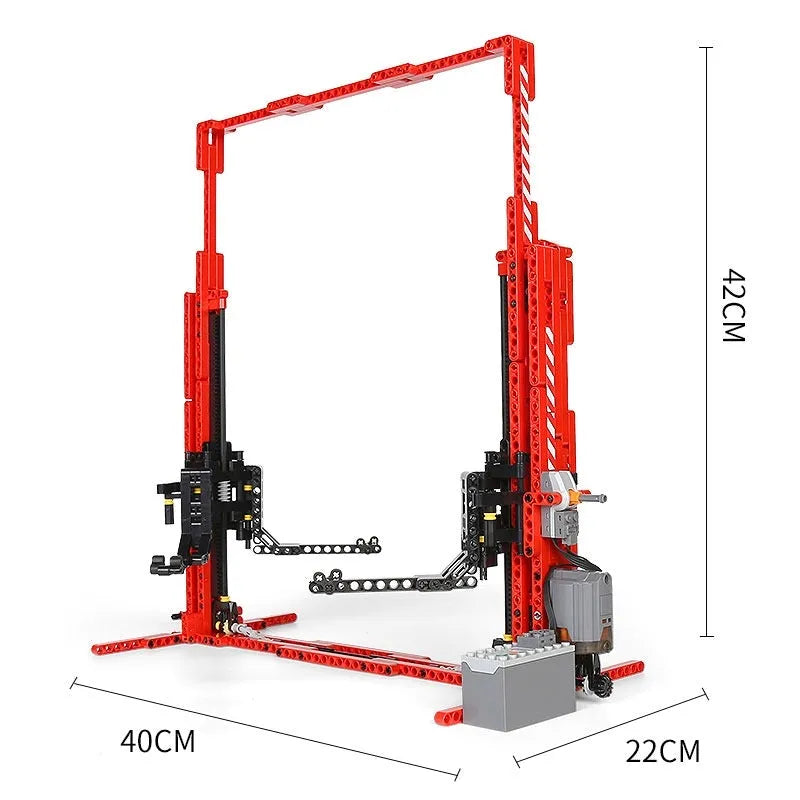 Mould King MOC Building Block Set: RC Motorized Car Lift 13053
