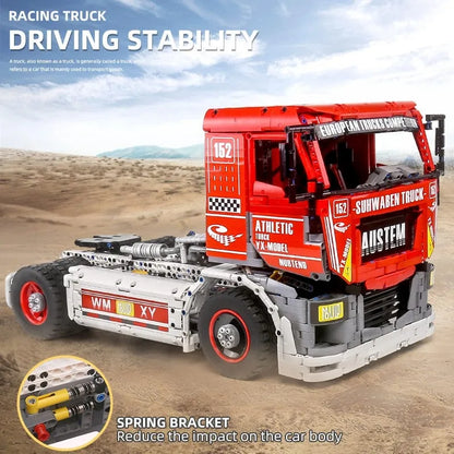 Mould King MOC Building Block Set: RC Motorized Heavy Racing Truck 13152
