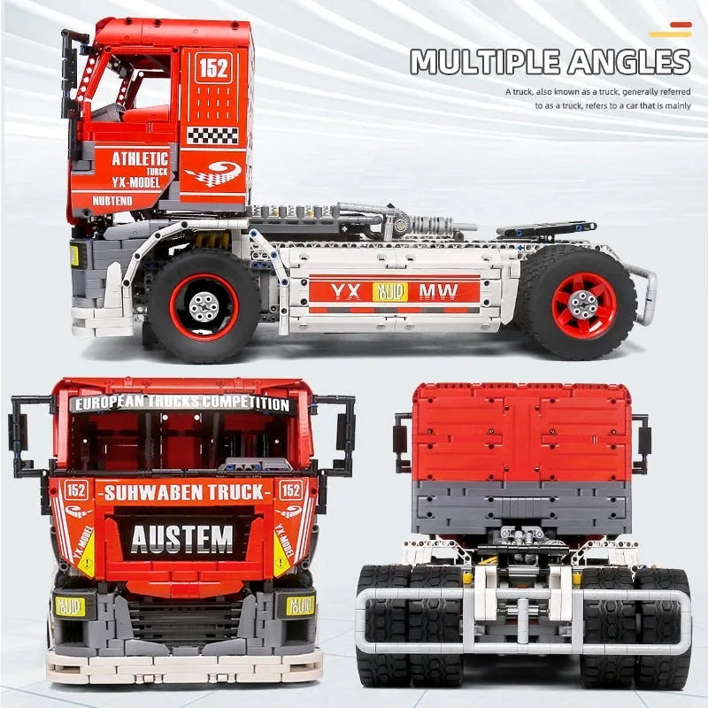 Mould King MOC Building Block Set: RC Motorized Heavy Racing Truck 13152