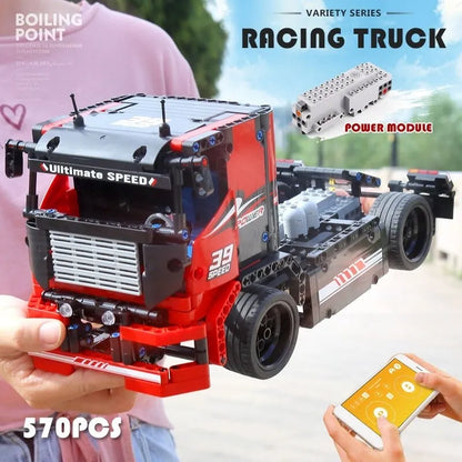 Mould King MOC Building Block Set: RC Motorized Race Sports Truck 15002