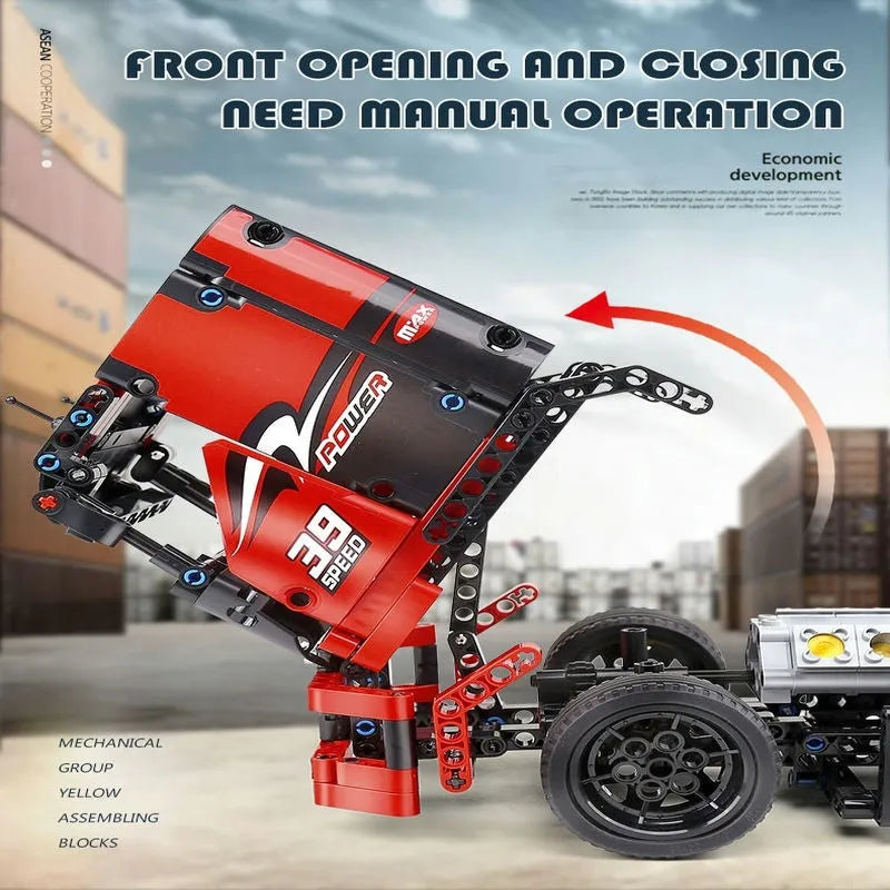 Mould King MOC Building Block Set: RC Motorized Race Sports Truck 15002