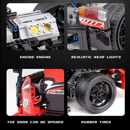 Mould King MOC Building Block Set: RC Motorized Race Sports Truck 15002