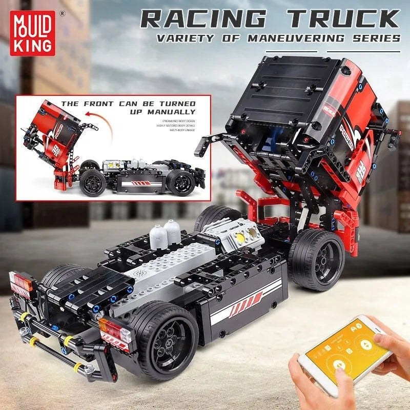 Mould King MOC Building Block Set: RC Motorized Race Sports Truck 15002