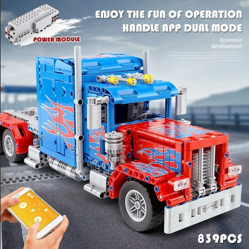 Mould King MOC Building Block Set: RC Motorized Sports Racing Truck 15001
