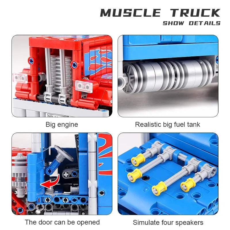 Mould King MOC Building Block Set: RC Motorized Sports Racing Truck 15001