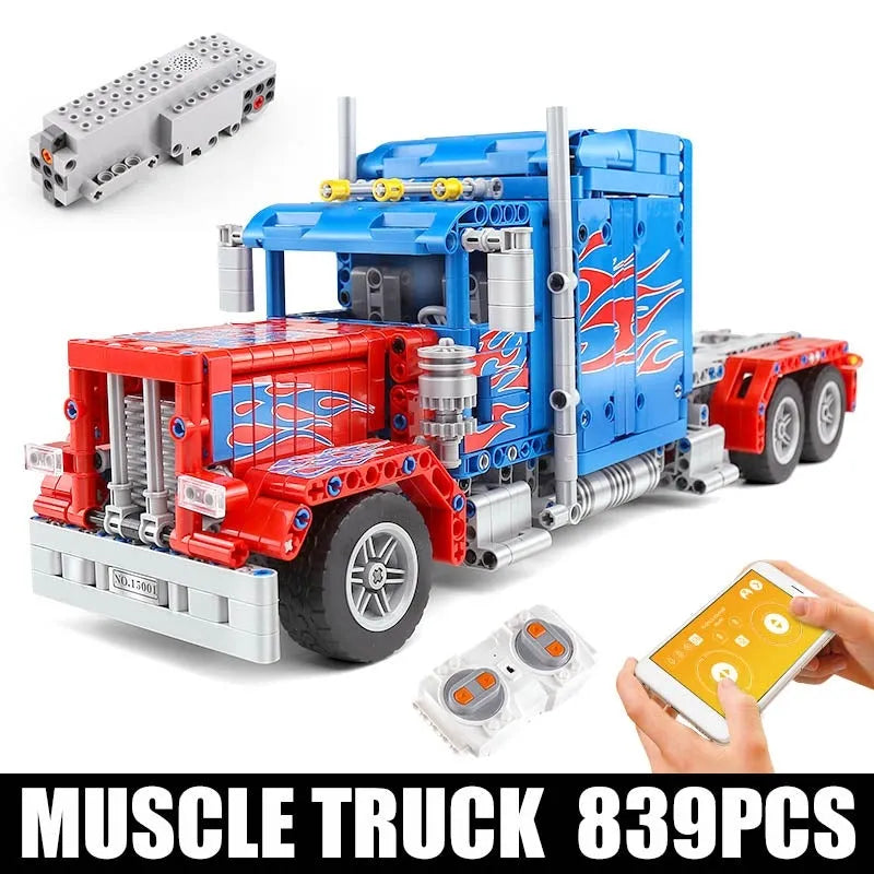 Mould King MOC Building Block Set: RC Motorized Sports Racing Truck 15001