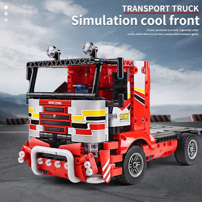 Mould King MOC Building Block Set: RC Motorized Transport Truck 15003
