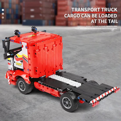 Mould King MOC Building Block Set: RC Motorized Transport Truck 15003