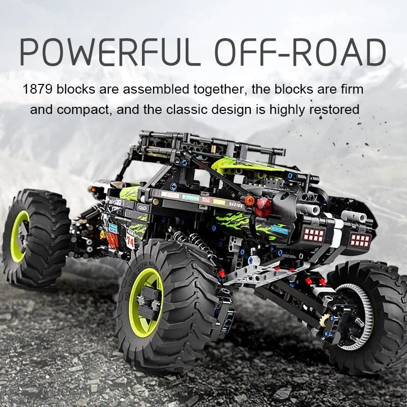 Mould King MOC Motorized Building Block Set: RC Off-Road 4WD Buggy Truck 18002, Model K18002
