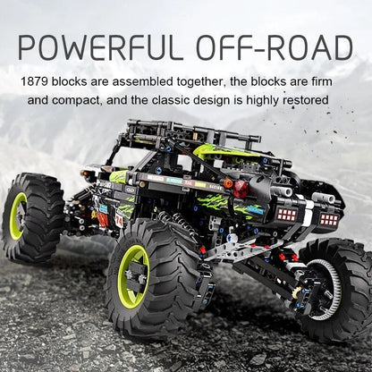 Mould King MOC Motorized Building Block Set: RC Off-Road 4WD Buggy Truck 18002, Model K18002