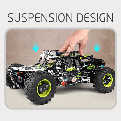 Mould King MOC Motorized Building Block Set: RC Off-Road 4WD Buggy Truck 18002, Model K18002