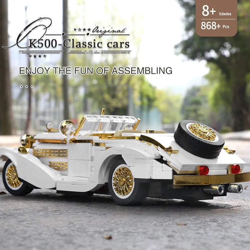 Mould King MOC Building Block Set: Retro K500 Classic Vintage Car 10003