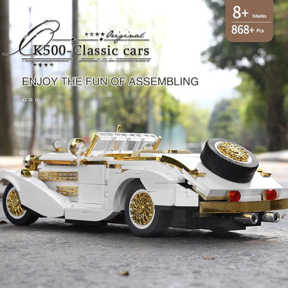 Mould King MOC Building Block Set: Retro K500 Classic Vintage Car 10003