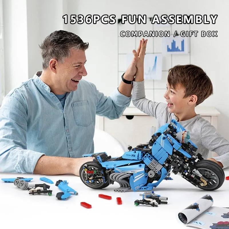 Mould King MOC Building Block Set: Sport Concept Fly Motorcycle 23009, Model K23009