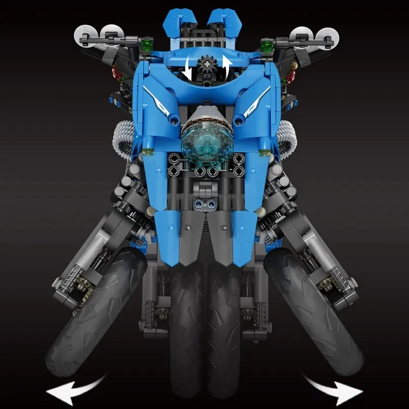Mould King MOC Building Block Set: Sport Concept Fly Motorcycle 23009, Model K23009