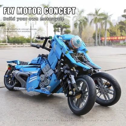 Mould King MOC Building Block Set: Sport Concept Fly Motorcycle 23009, Model K23009