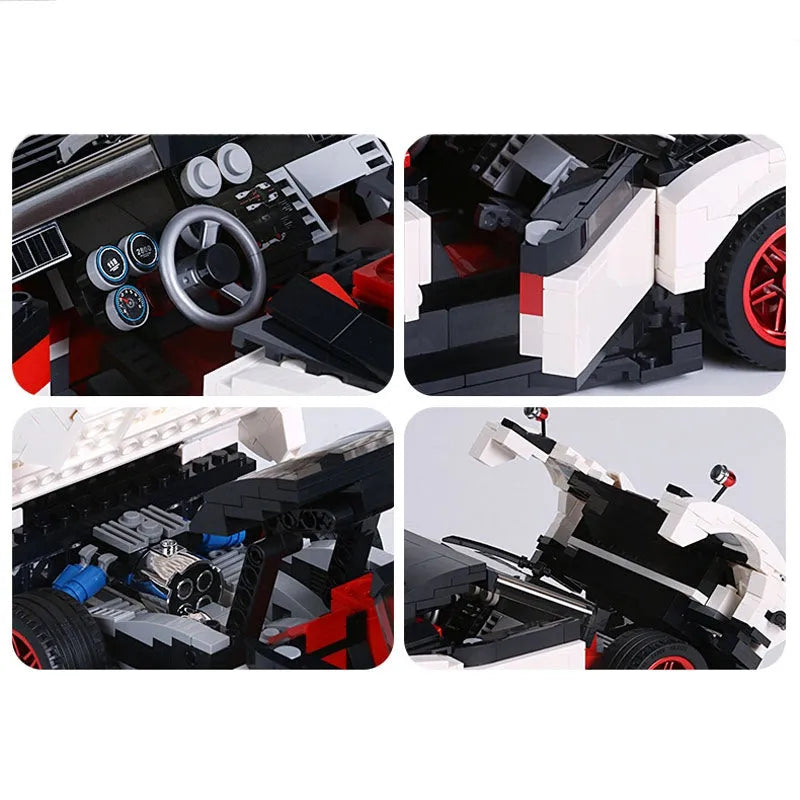 Mould King MOC Building Block Set: Zonda Cinque Roadster Racing Car 13105