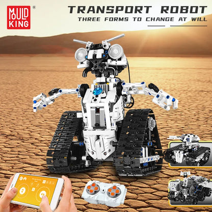 Mould King Building Block Set: Motorized APP RC Transport Robot 15046, Model K15046