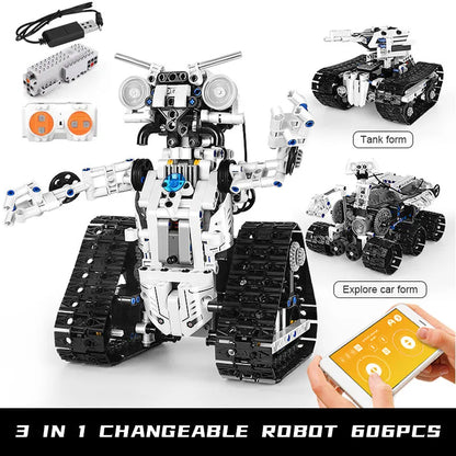 Mould King Building Block Set: Motorized APP RC Transport Robot 15046, Model K15046