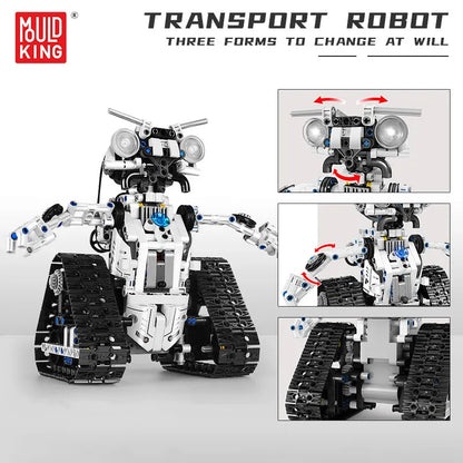 Mould King Building Block Set: Motorized APP RC Transport Robot 15046, Model K15046