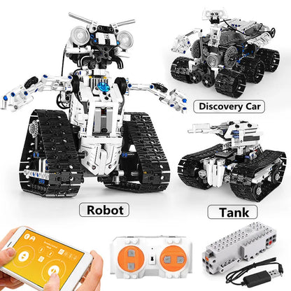 Mould King Building Block Set: Motorized APP RC Transport Robot 15046, Model K15046