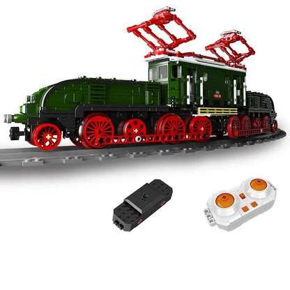 Mould King Motorized Building Block Set: RC Electric Crocodile Locomotive Train, Model K12023