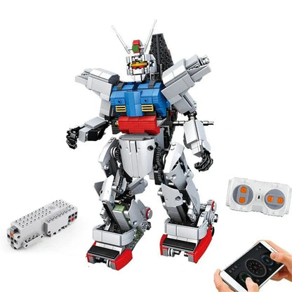 Mould King MOC Building Block Set: RC MOC Motorized RX78 Robot 15024, Model K15024