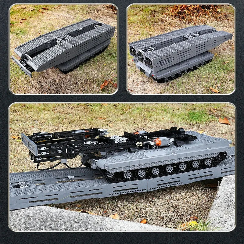 Mould King Building Block Set: RC Motorized Armored Bridge Layer Structure Car, Model 20002
