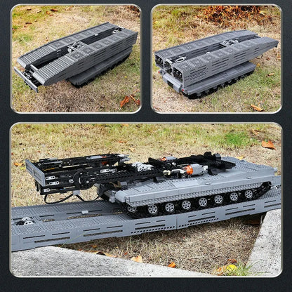 Mould King Building Block Set: RC Motorized Armored Bridge Layer Structure Car, Model 20002