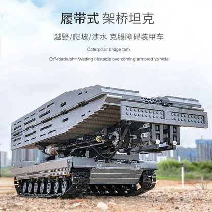 Mould King Building Block Set: RC Motorized Armored Bridge Layer Structure Car, Model 20002