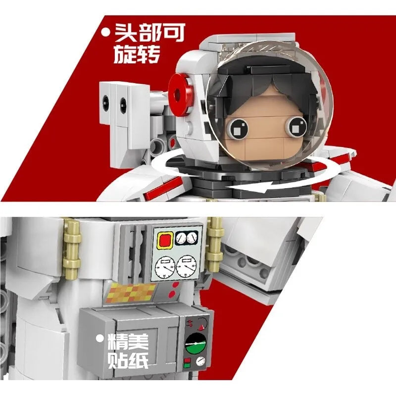 Mould King Building Block Set: RC Motorized Astronaut Girl Robot Kids 13137, Model K13137