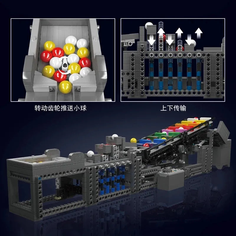 Mould King Building Block Set: Motorized Great Contraption Ball, Model 26009