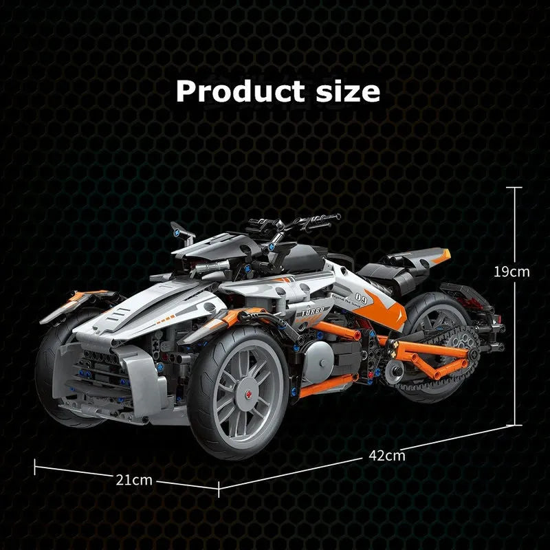 MOYU Building Block Set: Fast Spyder Bike Motorcycle 88013