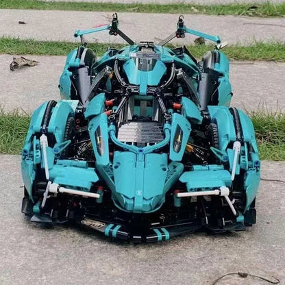 MOYU MOC Motorized Building Block Set: 88001B Lambo V12 Vision GT Racing Car, Model MY88001B