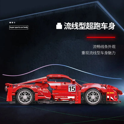MOYU MOC Motorized Building Block Set: 88304 In The Name Of Speed Drift Sports Car, Model MY88304