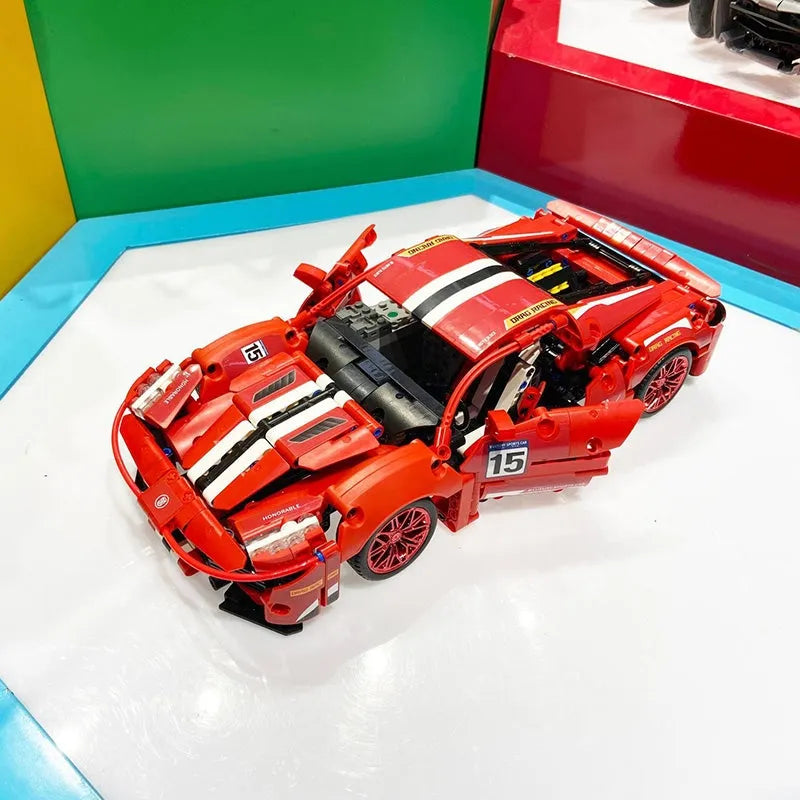 MOYU MOC Motorized Building Block Set: 88304 In The Name Of Speed Drift Sports Car, Model MY88304