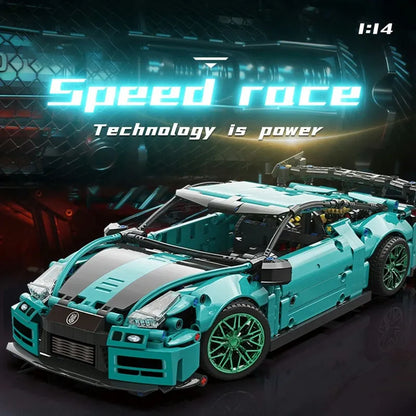MOYU MOC Building Block Set: 88306 Ares Racing Super GTR Sports Car, Model MY88306