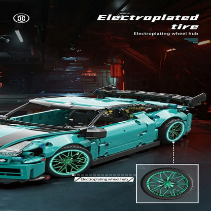 MOYU MOC Building Block Set: 88306 Ares Racing Super GTR Sports Car, Model MY88306