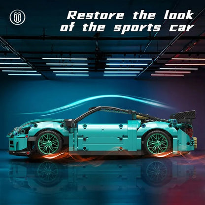 MOYU MOC Building Block Set: 88306 Ares Racing Super GTR Sports Car, Model MY88306