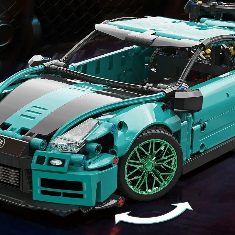 MOYU MOC Building Block Set: 88306 Ares Racing Super GTR Sports Car, Model MY88306