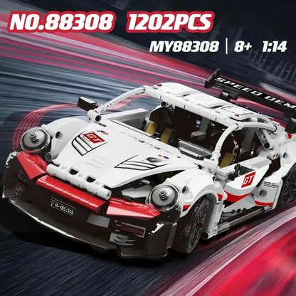MOYU MOC Building Block Set: 88308 Ares Racing Super RSR Sports Car, Model MY88308