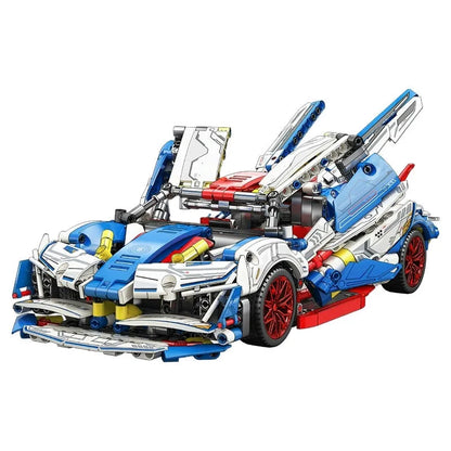 MOYU MOC Motorized Building Block Set: 88320A Tech Apollo Project EVO Sports Racing Car, Model MY88320A
