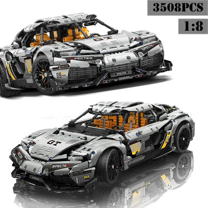 MOYU MOC Motorized Building Block Set: Ares Drag Racing Supercar MY88012