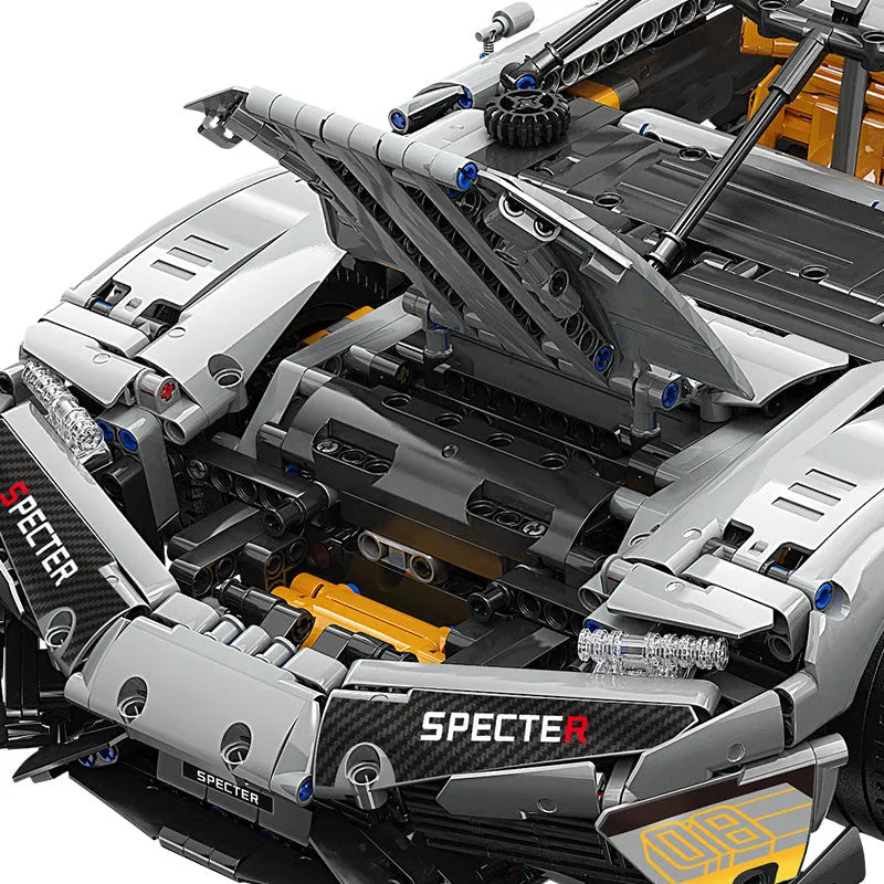 MOYU MOC Motorized Building Block Set: Ares Drag Racing Supercar MY88012