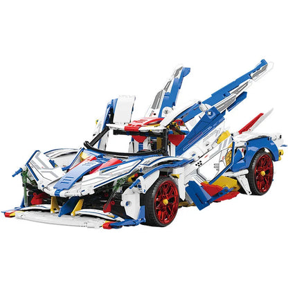 MOYU MOC Motorized Building Block Set: Concept EVO Racing Supercar 88007A, Model MY88007A