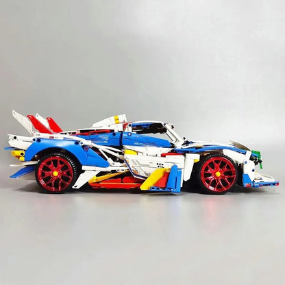 MOYU MOC Motorized Building Block Set: Concept EVO Racing Supercar 88007A, Model MY88007A