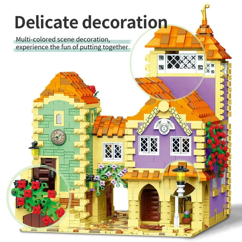 MOYU MOC Building Block Set: Street Expert City Holiday Hotel, Model 82001