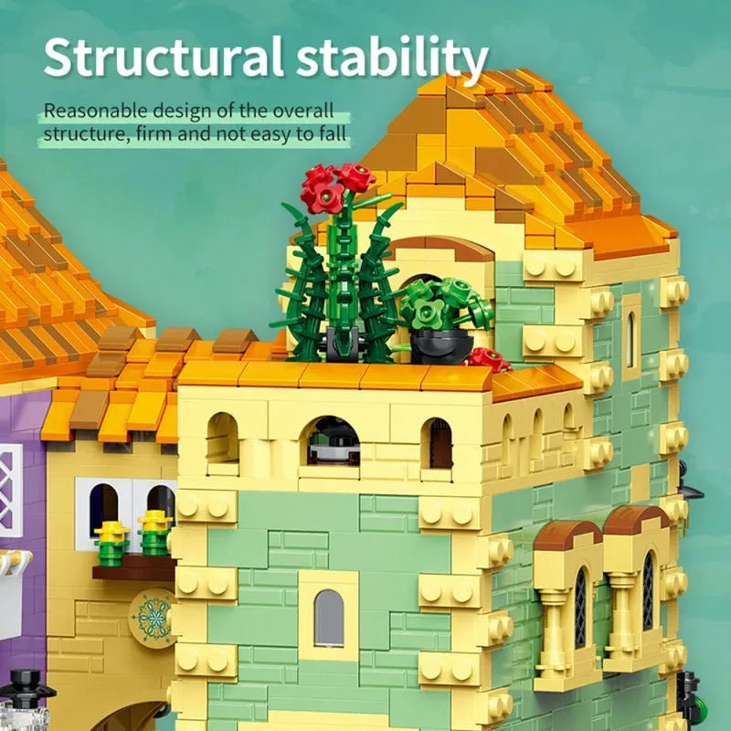 MOYU MOC Building Block Set: Street Expert City Holiday Hotel, Model 82001