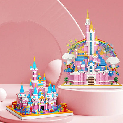 MOYU MOC Building Block Set: Experts Girls Pink Princess Castle MINI 92031, Model MY92031